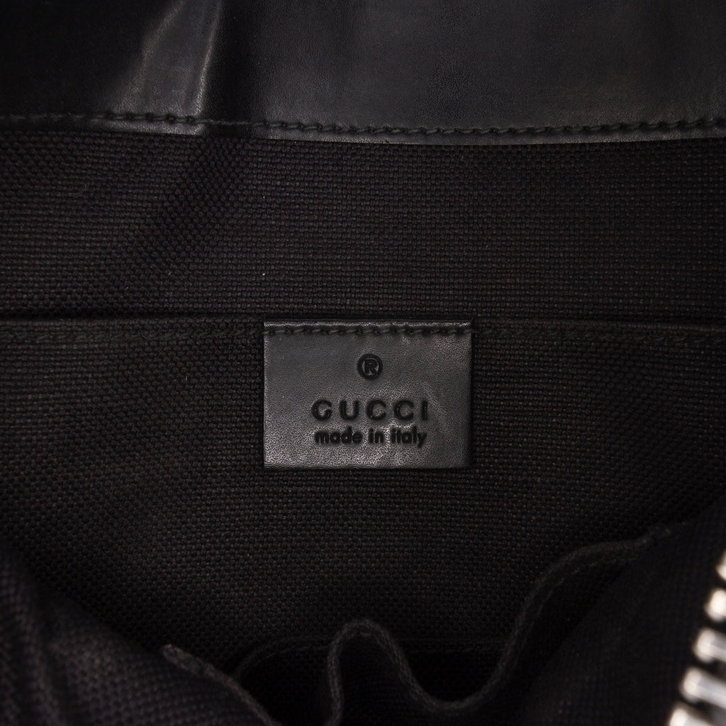 Web Strap Front Zip Messenger Bag GG Coated Canvas Small