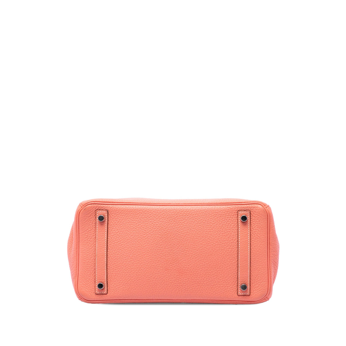 Birkin Handbag Orange Clemence with Palladium Hardware 30
