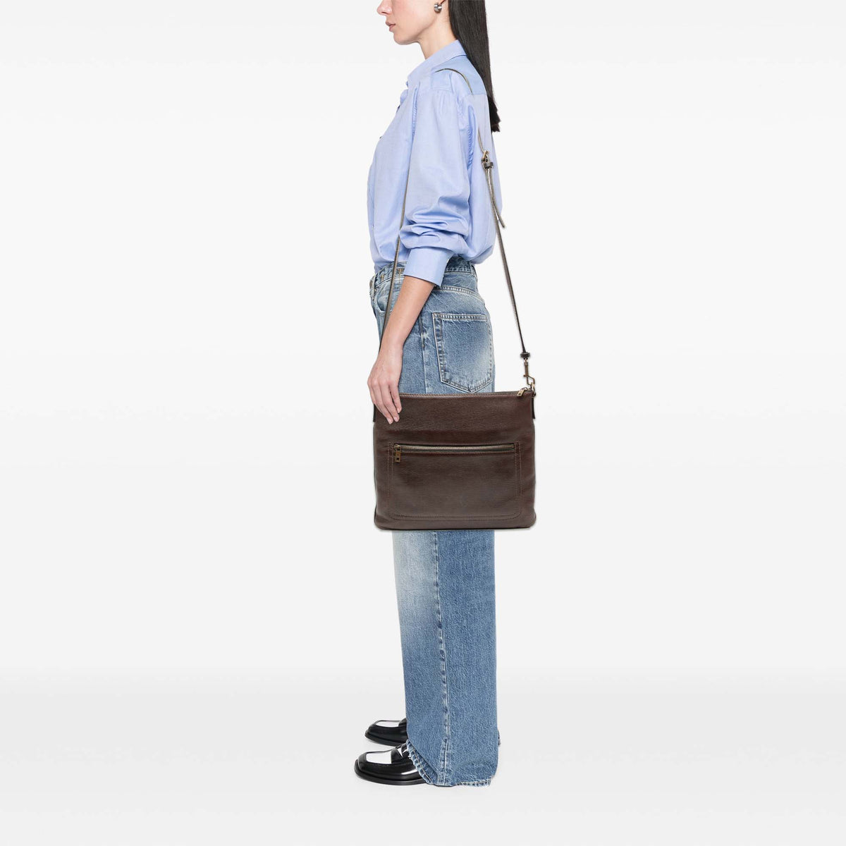 Sac Plat Crossbody Bag Utah Leather