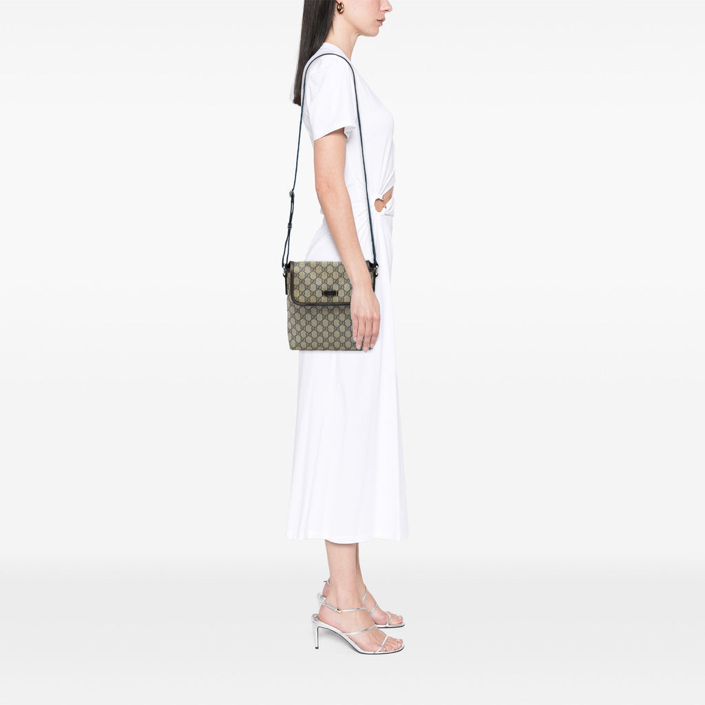 Flap Messenger GG Coated Canvas Small