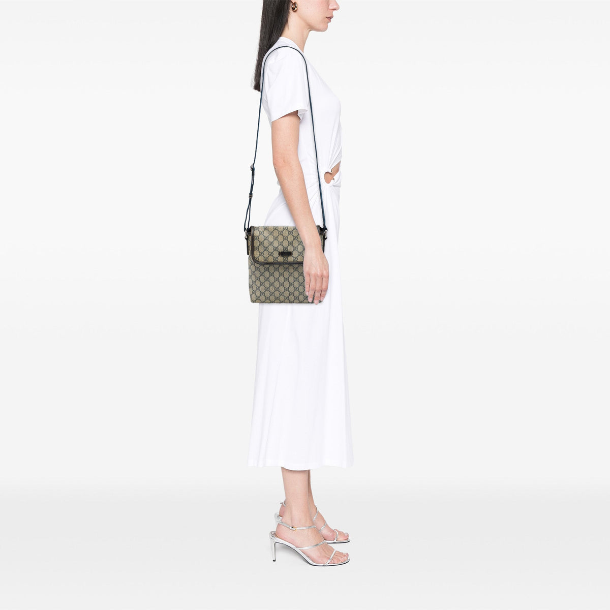 Flap Messenger GG Coated Canvas Small