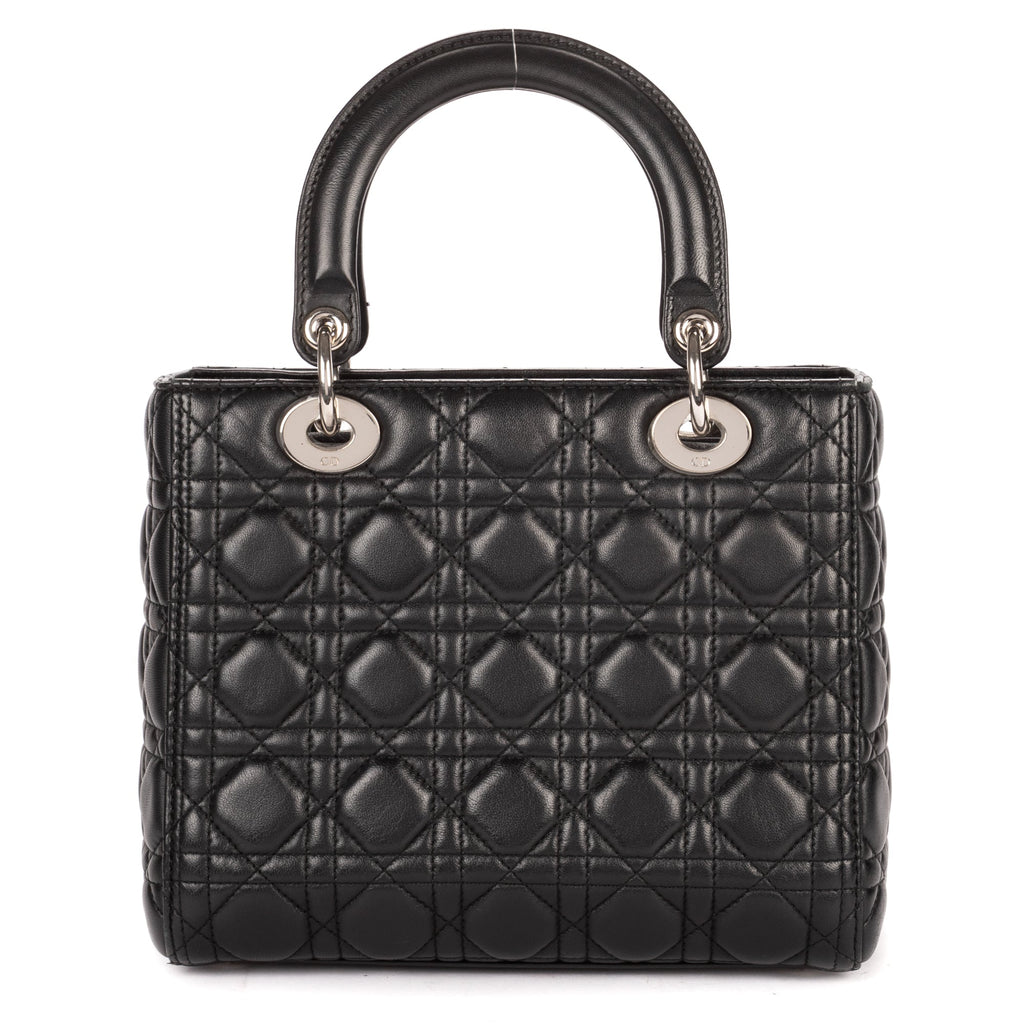 Lady Dior Bag Cannage Quilt Lambskin Medium
