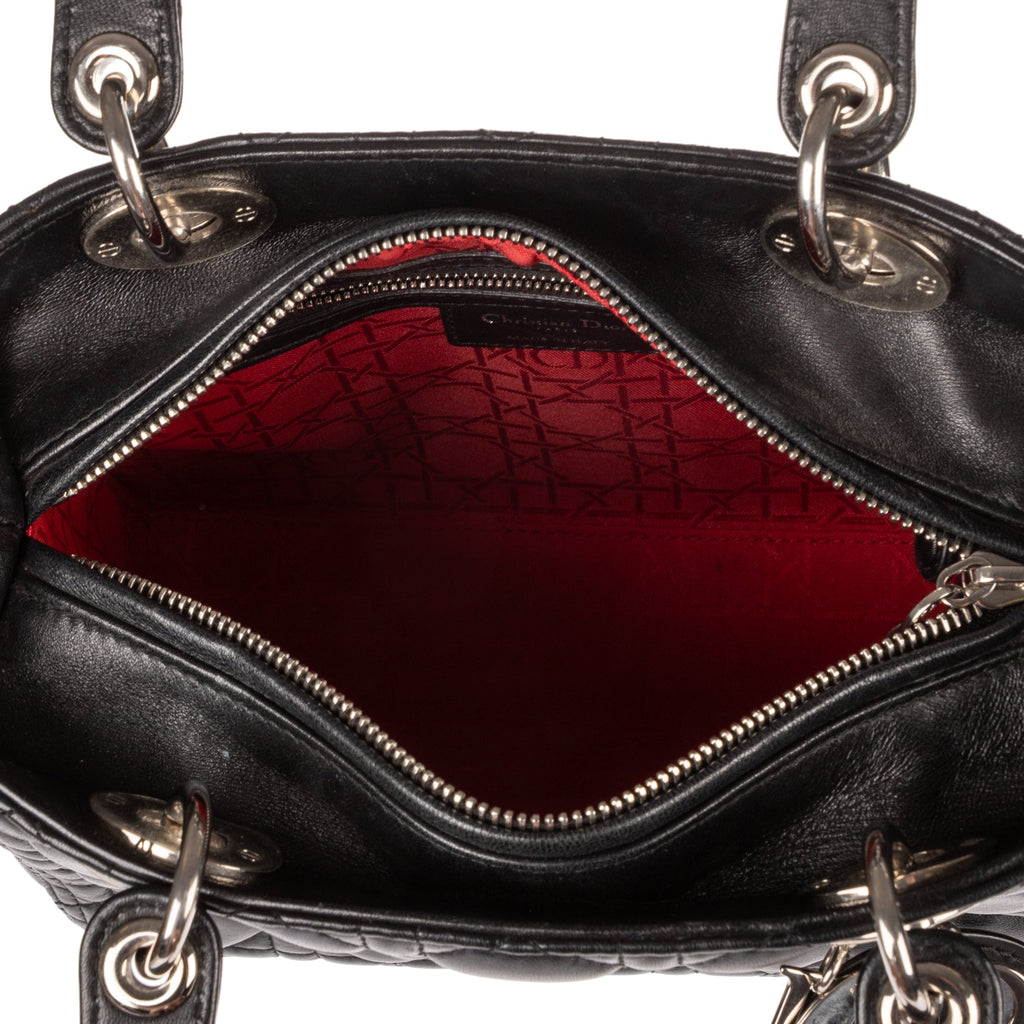 Lady Dior Bag Cannage Quilt Lambskin Medium