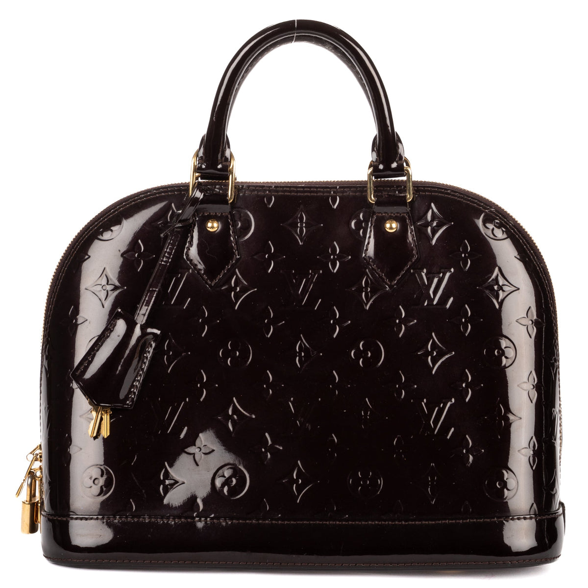 Alma Handbag Monogram Vernis PM