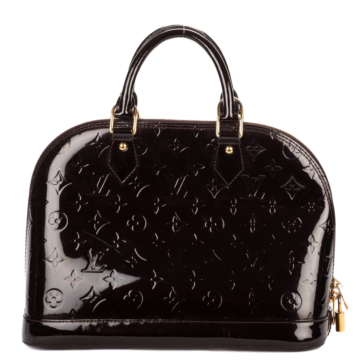 Alma Handbag Monogram Vernis PM