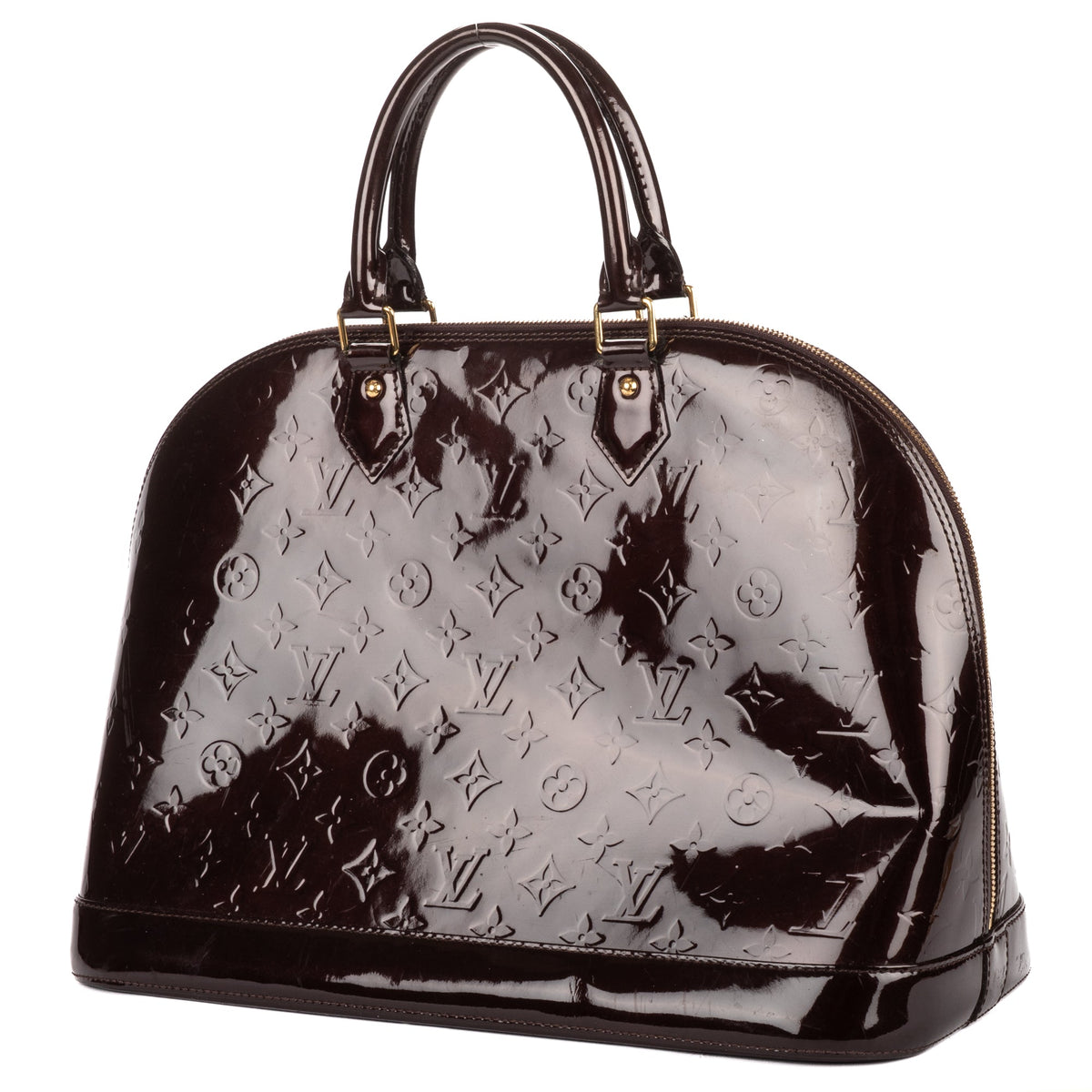 Alma Handbag Monogram Vernis GM