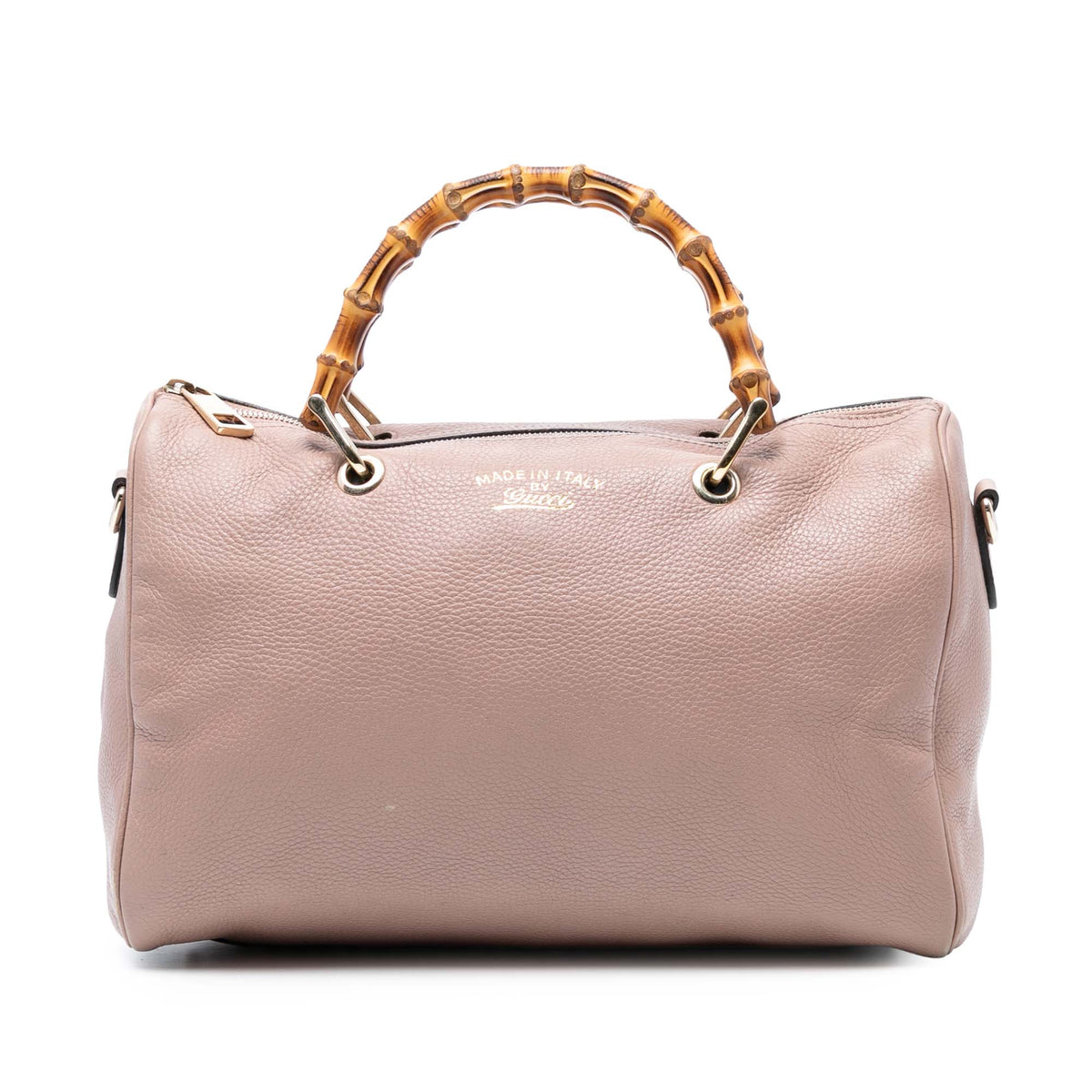 Bamboo Shopper Boston Bag Leather Medium