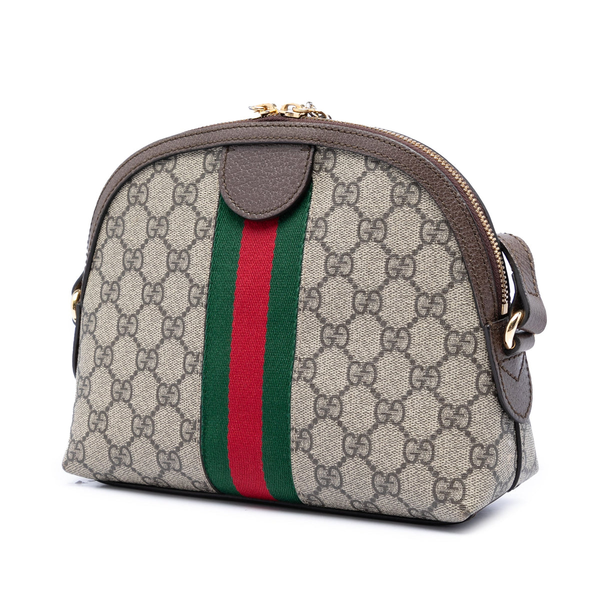 Ophidia Dome Shoulder Bag GG Coated Canvas Small