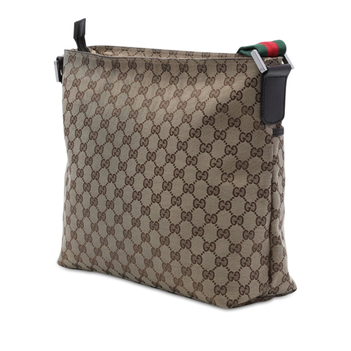 Front Pocket Web Messenger GG Canvas Medium