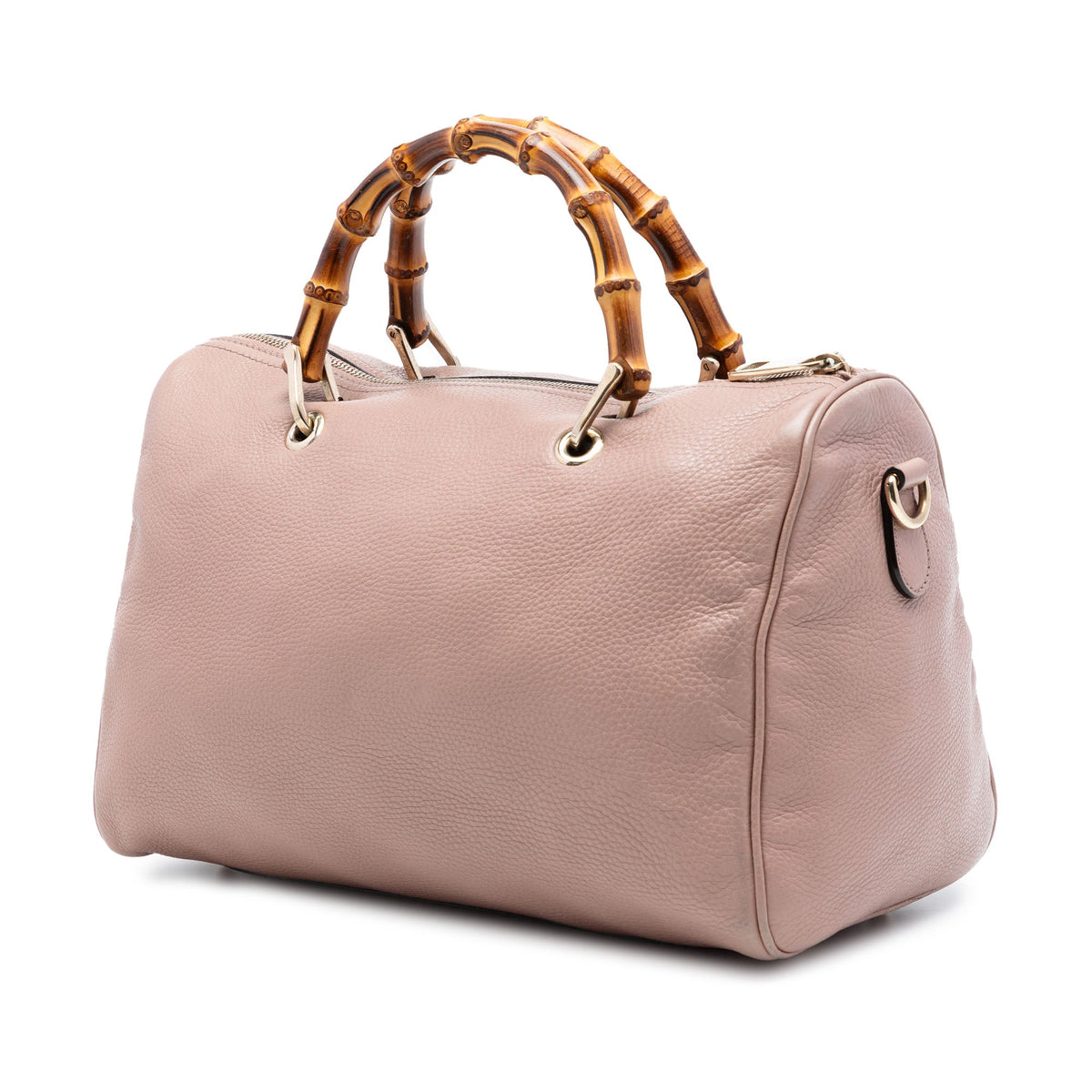 Bamboo Shopper Boston Bag Leather Medium