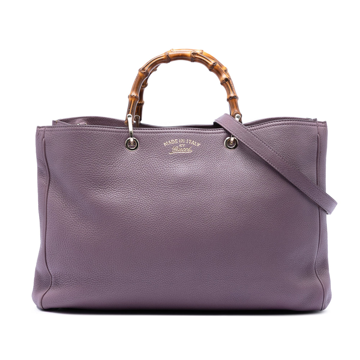 Bamboo Shopper Tote Leather Large