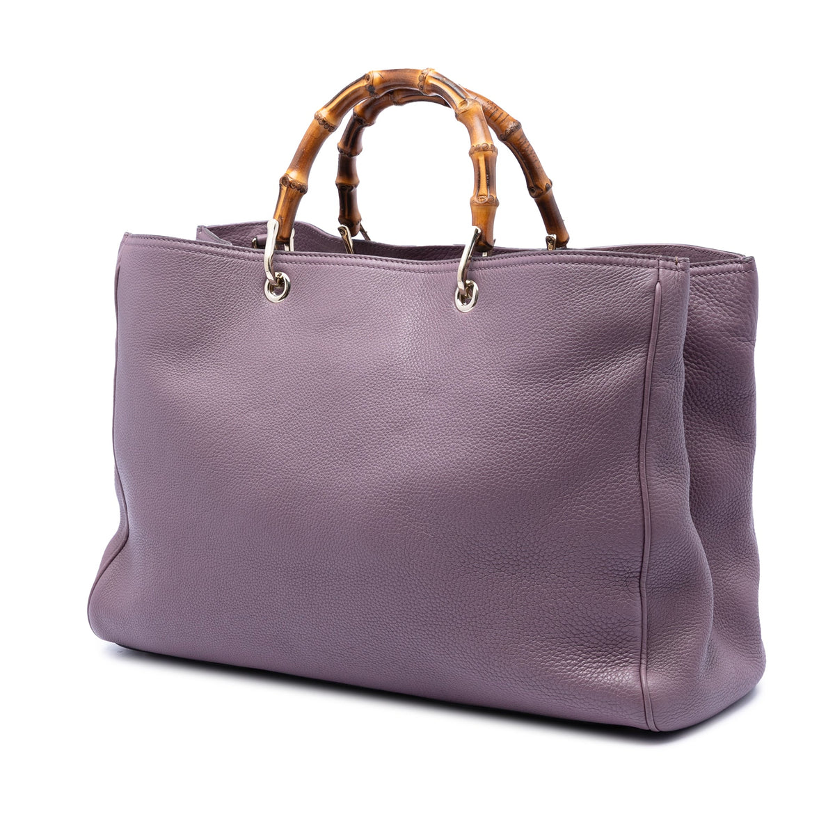 Bamboo Shopper Tote Leather Large