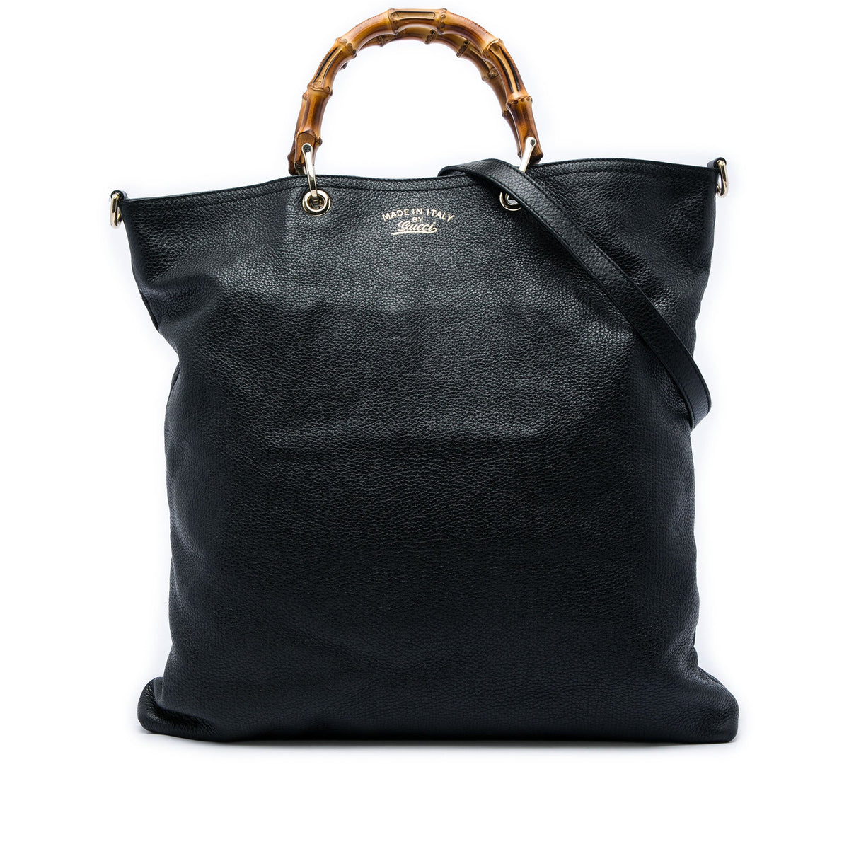 Bamboo Shopper Tote Leather Large