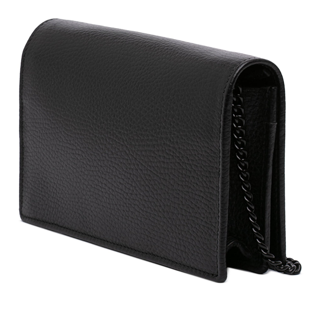 Petite GG Marmont Chain Wallet Leather Mini