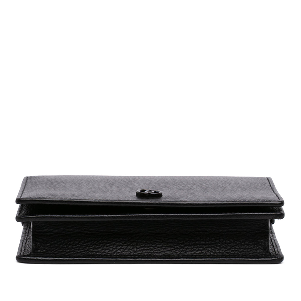 Petite GG Marmont Chain Wallet Leather Mini