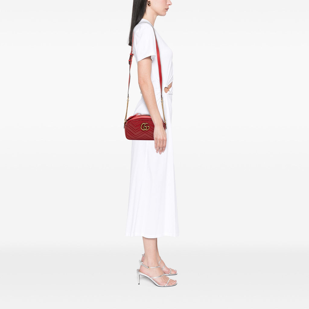 GG Marmont Shoulder Bag Matelasse Leather Small