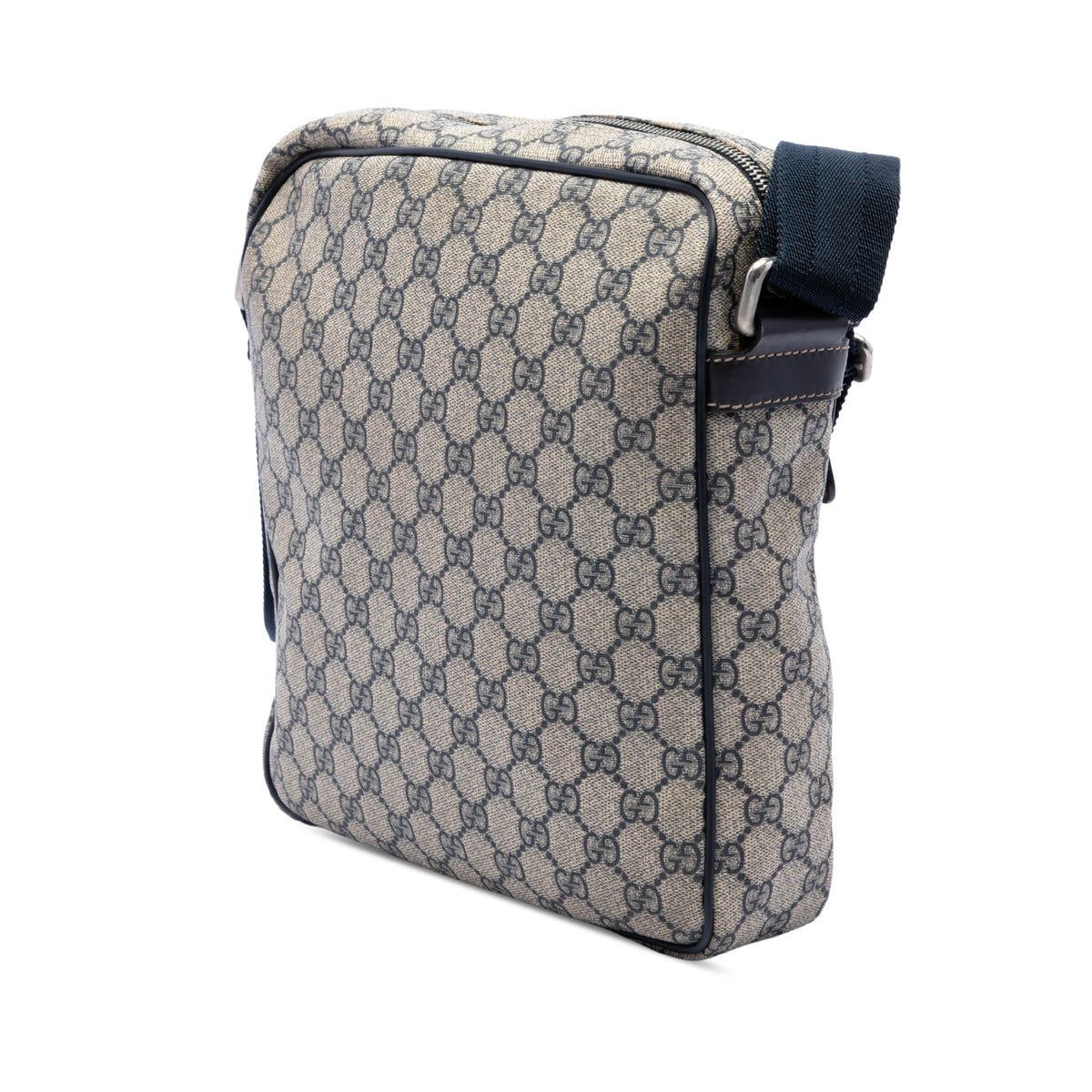 Front Zip Messenger GG Coated Canvas Medium