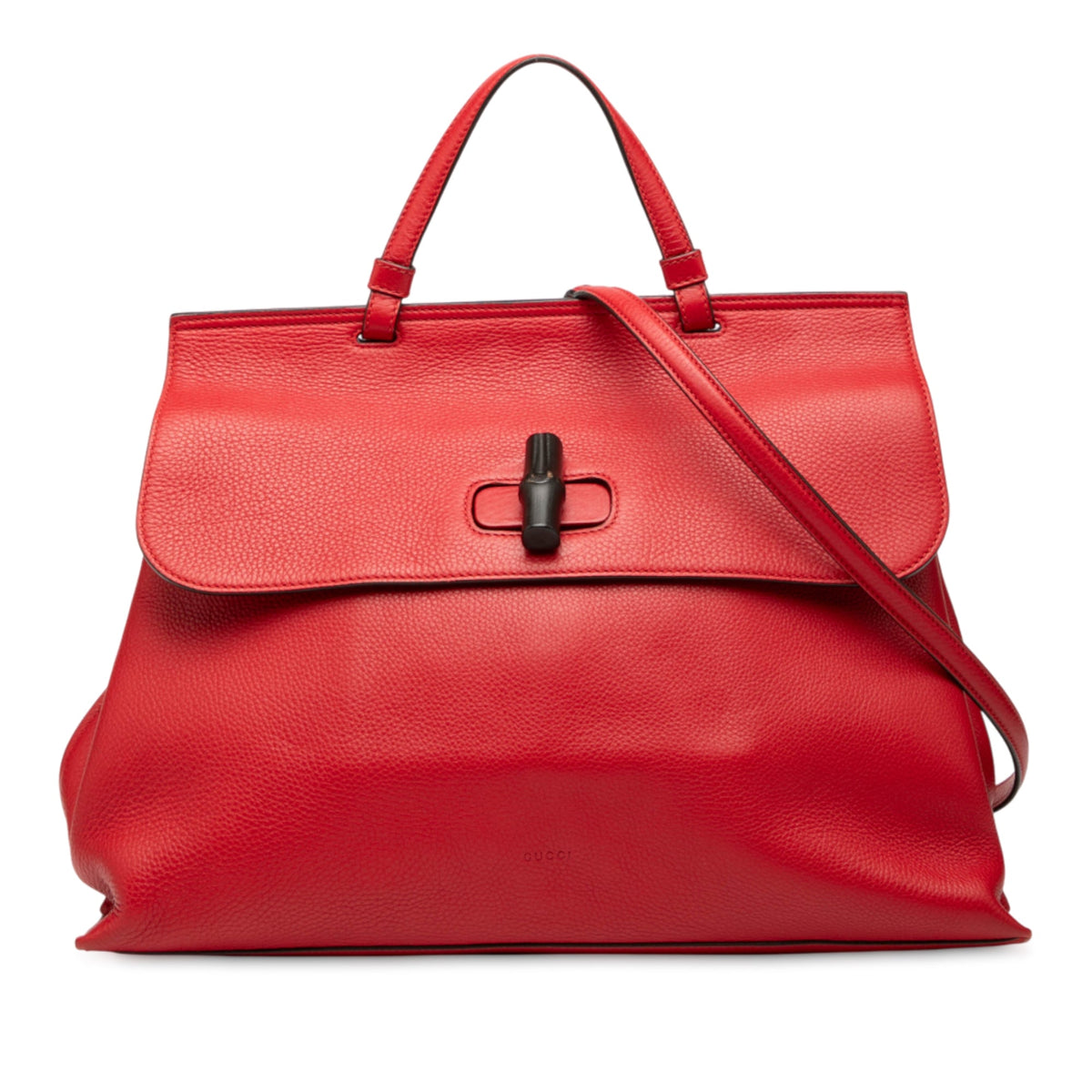 Bamboo Daily Top Handle Bag Leather Large