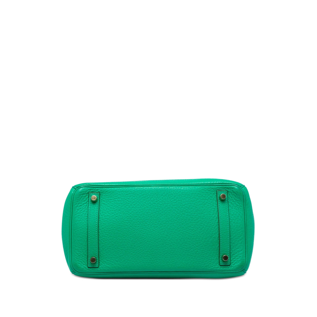Birkin Handbag Green Clemence with Gold Hardware 30