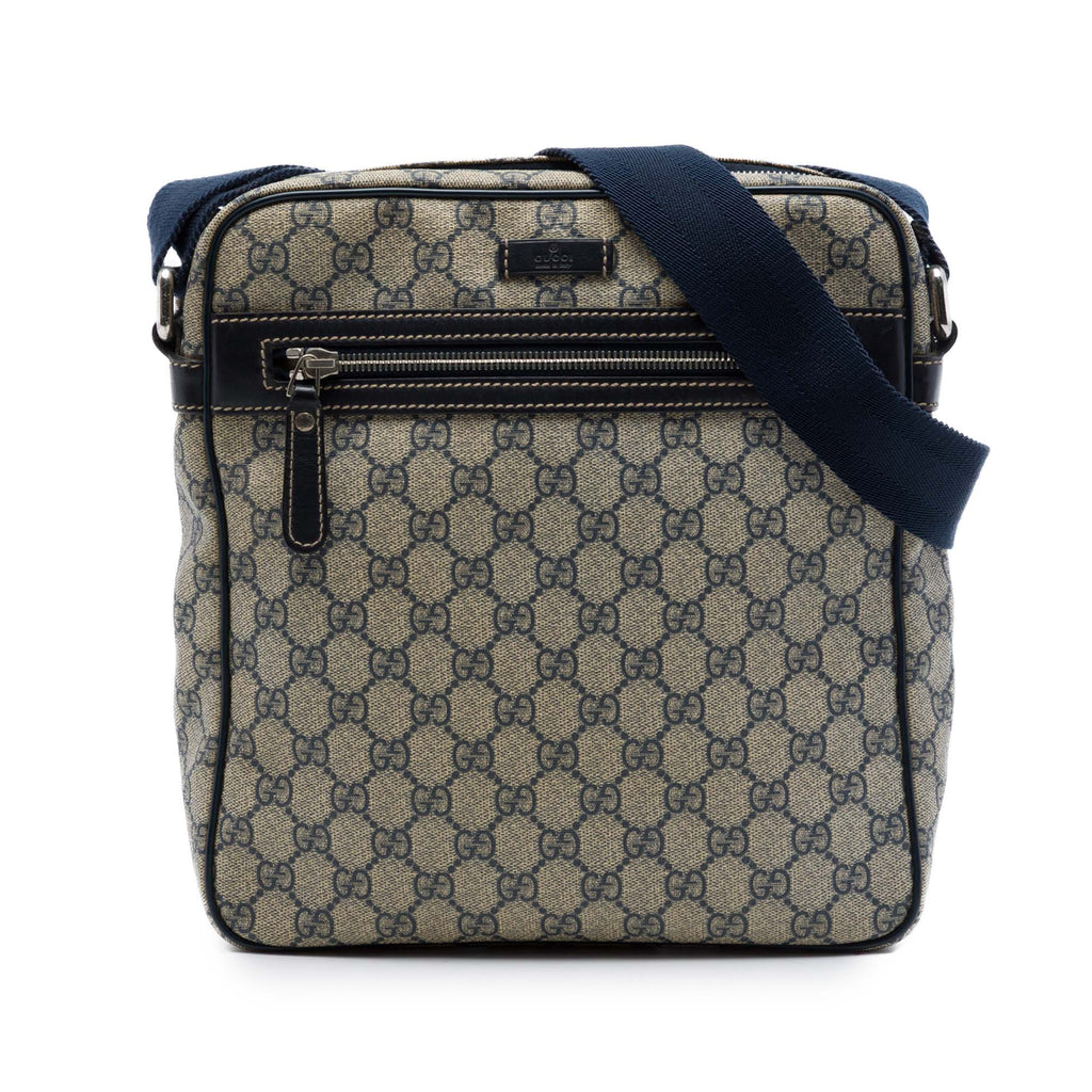 Front Zip Messenger GG Coated Canvas Medium