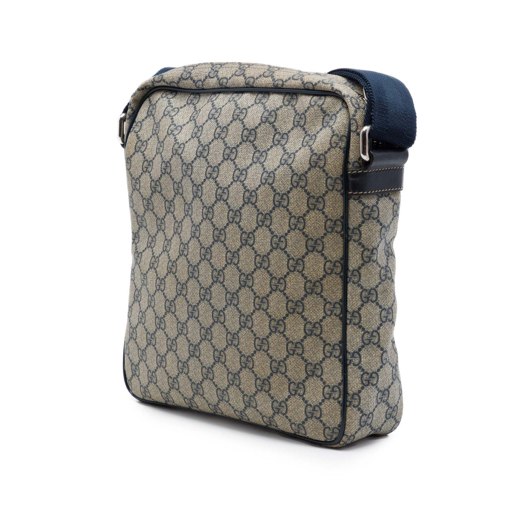 Front Zip Messenger GG Coated Canvas Medium