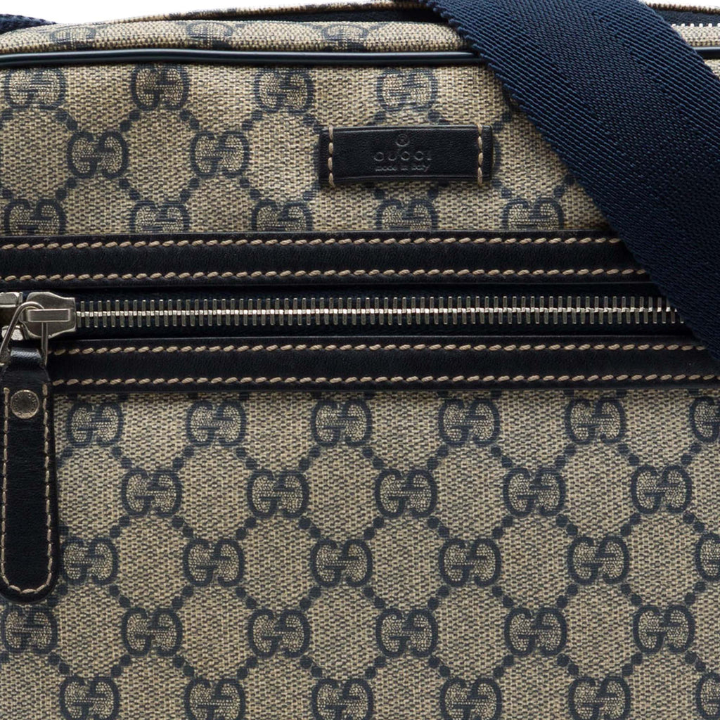 Front Zip Messenger GG Coated Canvas Medium