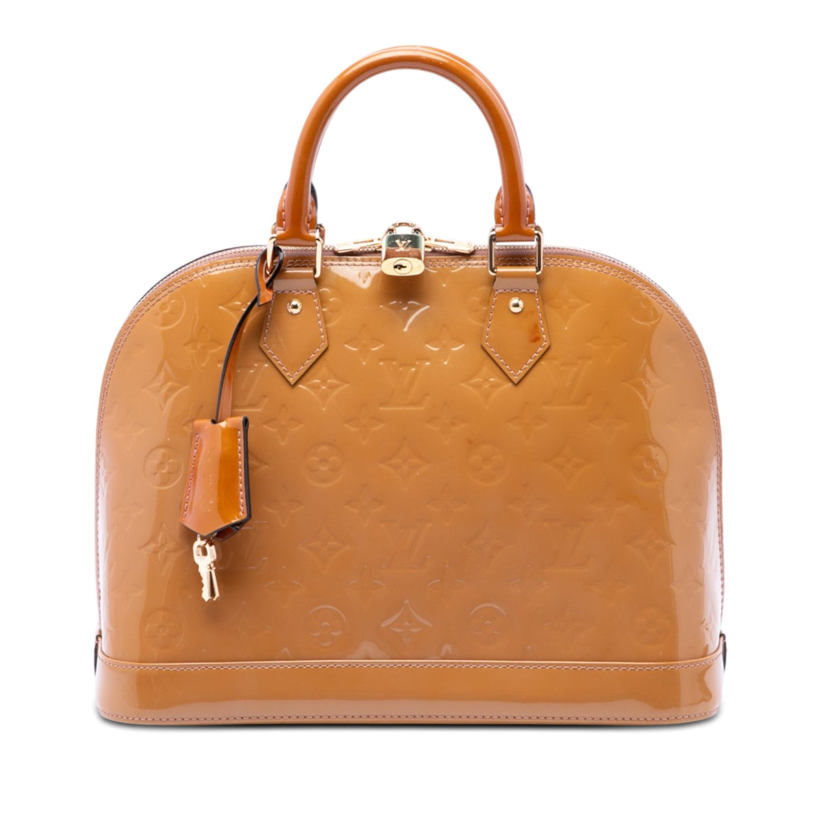 Alma Handbag Monogram Vernis PM