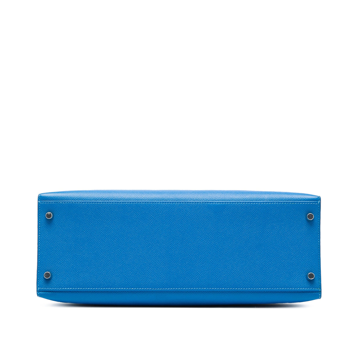 Kelly Handbag Blue Epsom with Palladium Hardware 35
