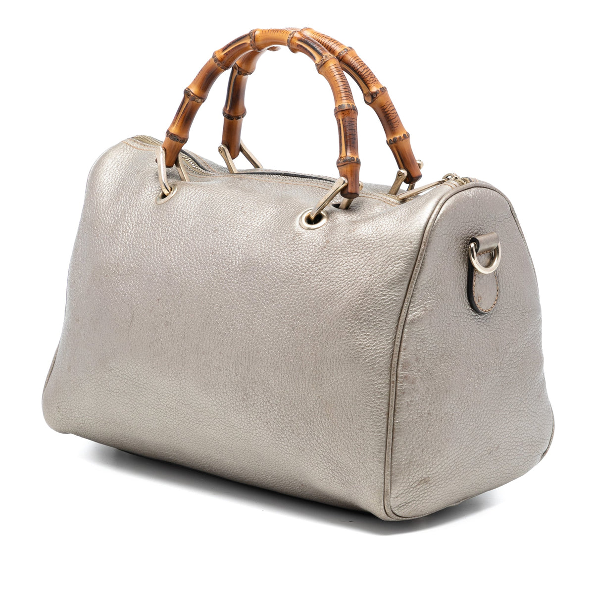 Bamboo Shopper Boston Bag Leather Medium