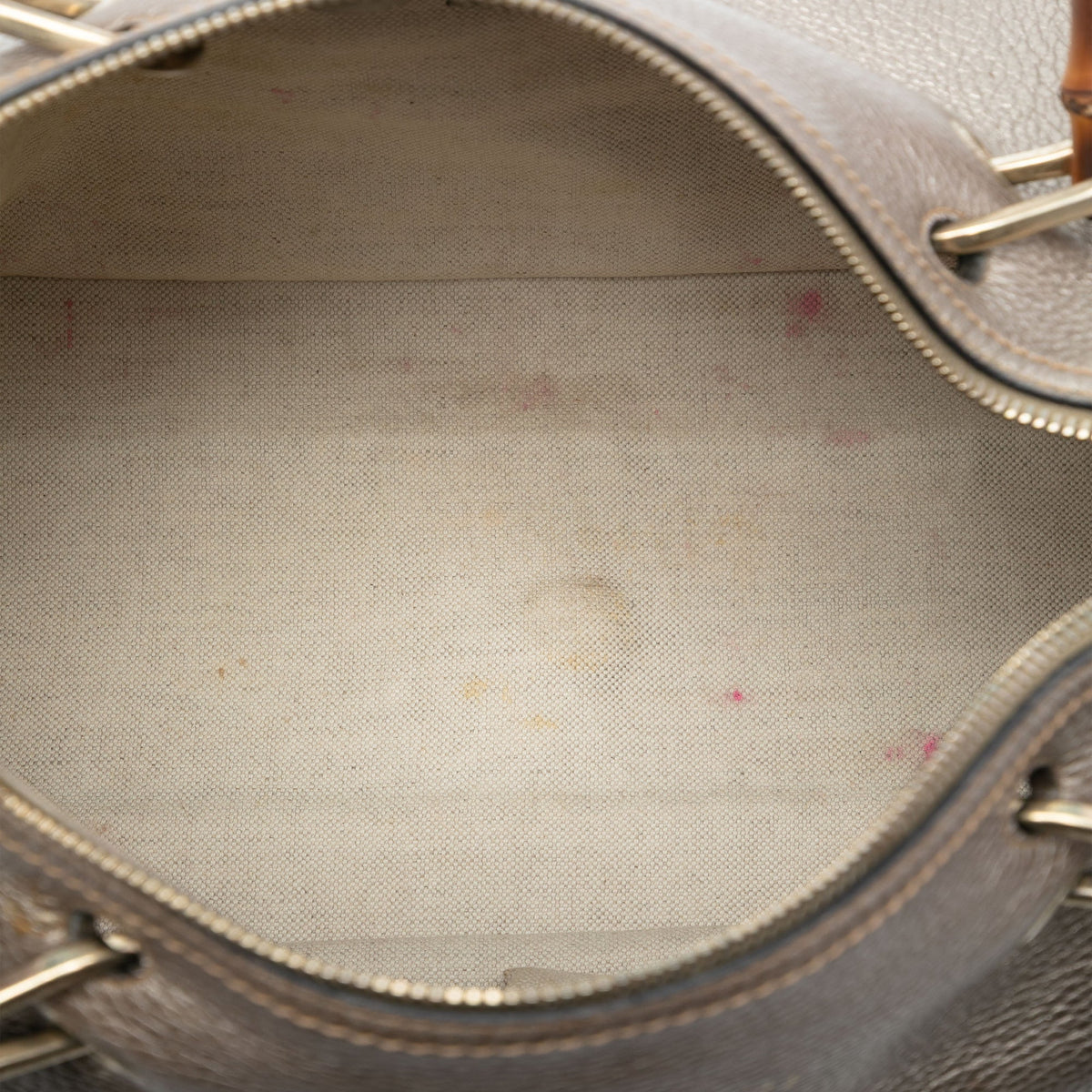 Bamboo Shopper Boston Bag Leather Medium