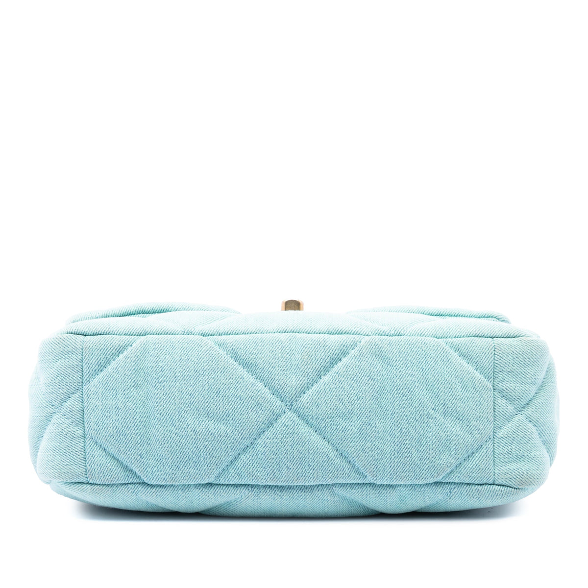 19 Flap Bag Quilted Denim Medium