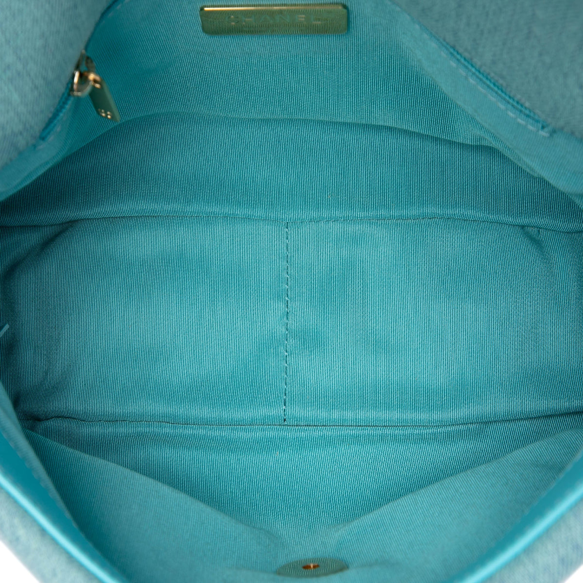 19 Flap Bag Quilted Denim Medium