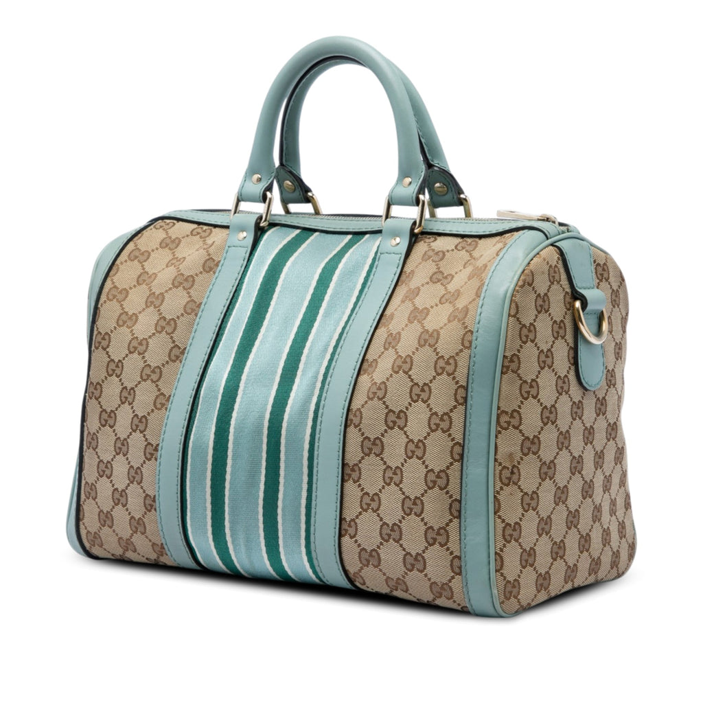 Vintage Web Boston Bag GG Canvas Medium