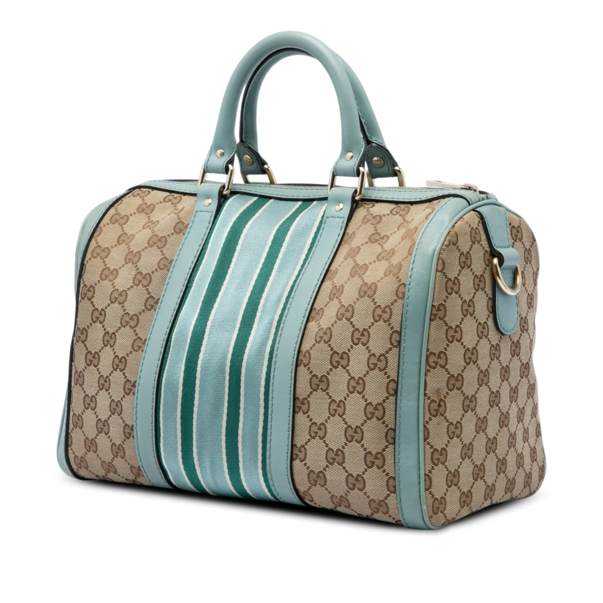 Vintage Web Boston Bag GG Canvas Medium