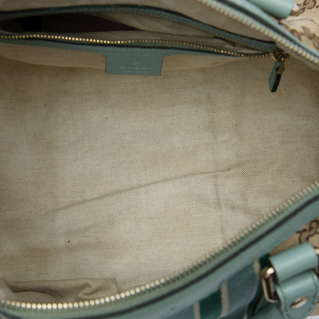 Vintage Web Boston Bag GG Canvas Medium