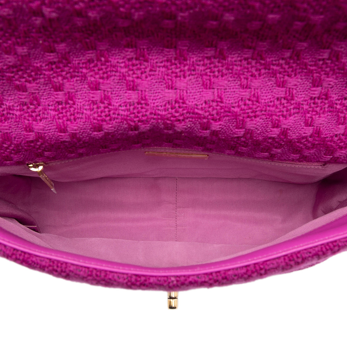 19 Flap Bag Quilted Denim Large