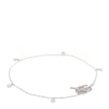 18K White Gold Diamond GG Running Bracelet