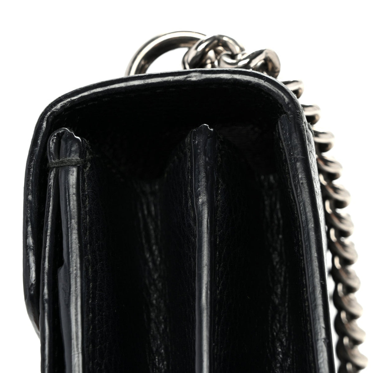 Pebbled Calfskin Small Dionysus Shoulder Bag Black