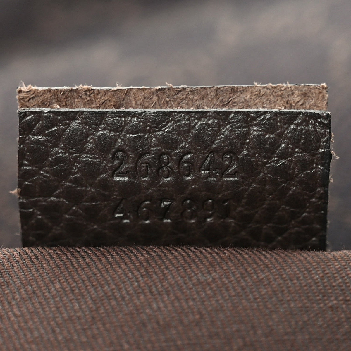 Denim Monogram Abbey Messenger Bag Dark Brown