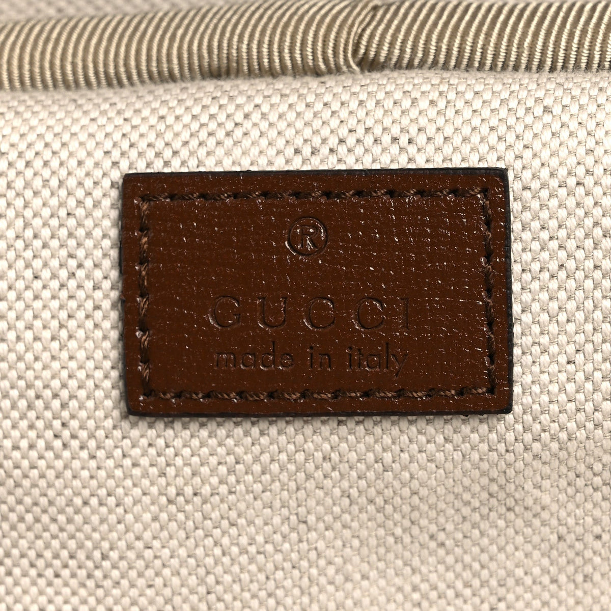 GG Supreme Monogram Azalea Calfskin Retro Interlocking G Small Savoy Cabin Trolley Beige Ebony Brown Sugar