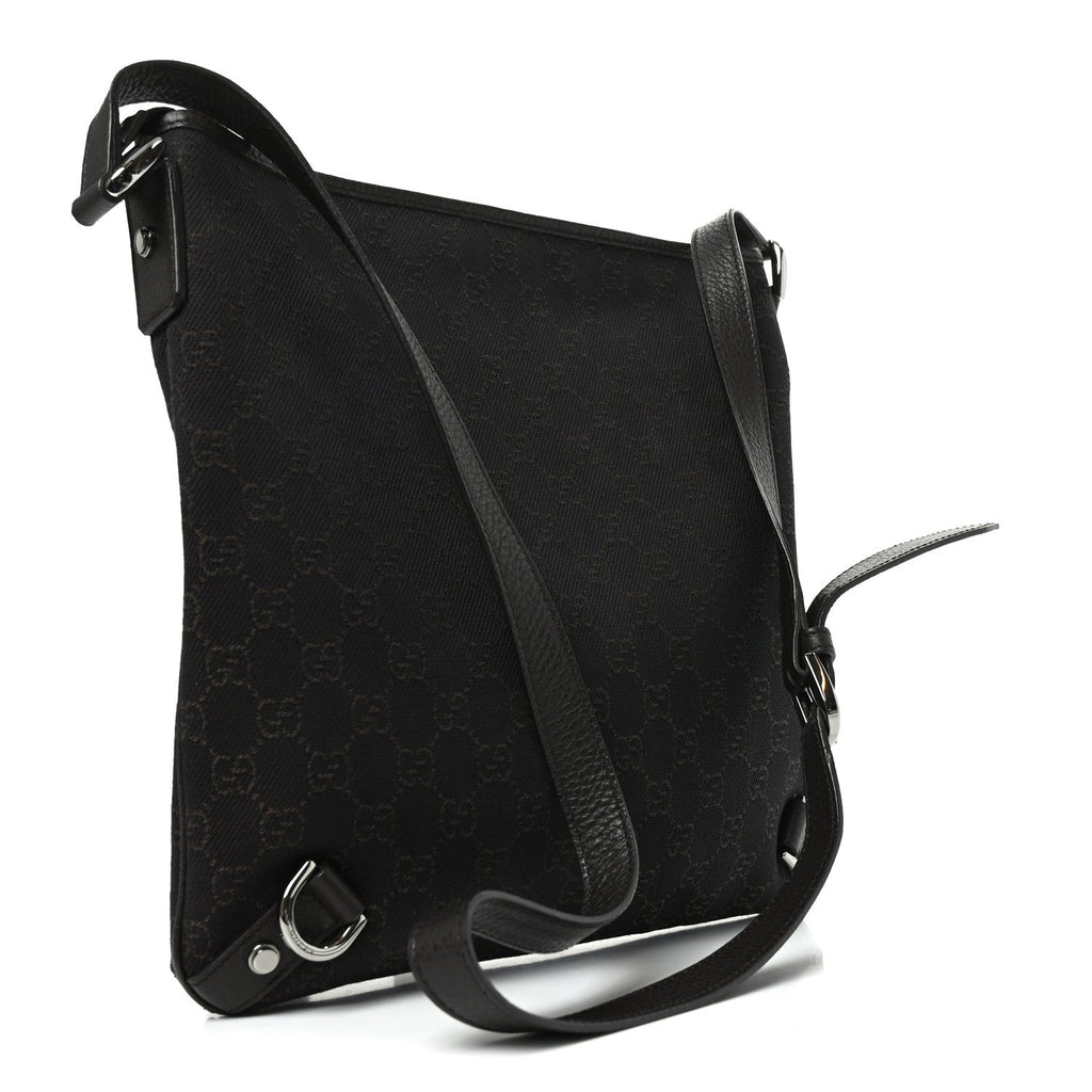 Denim Monogram Abbey Messenger Bag Dark Brown