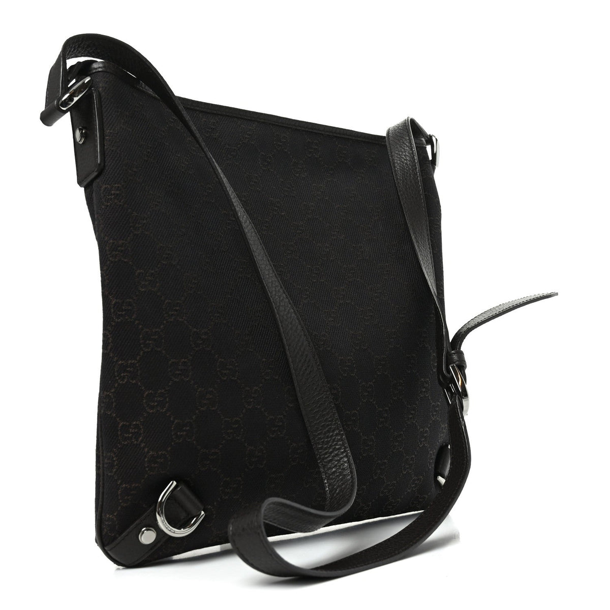 Denim Monogram Abbey Messenger Bag Dark Brown
