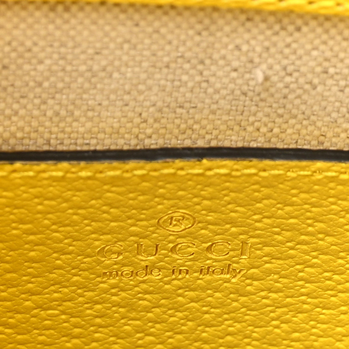 GG Supreme Monogram Textured Dollar Calfskin Heart Interlocking G Mini Vertical Tote Beige Ebony Harness Brown Yellow