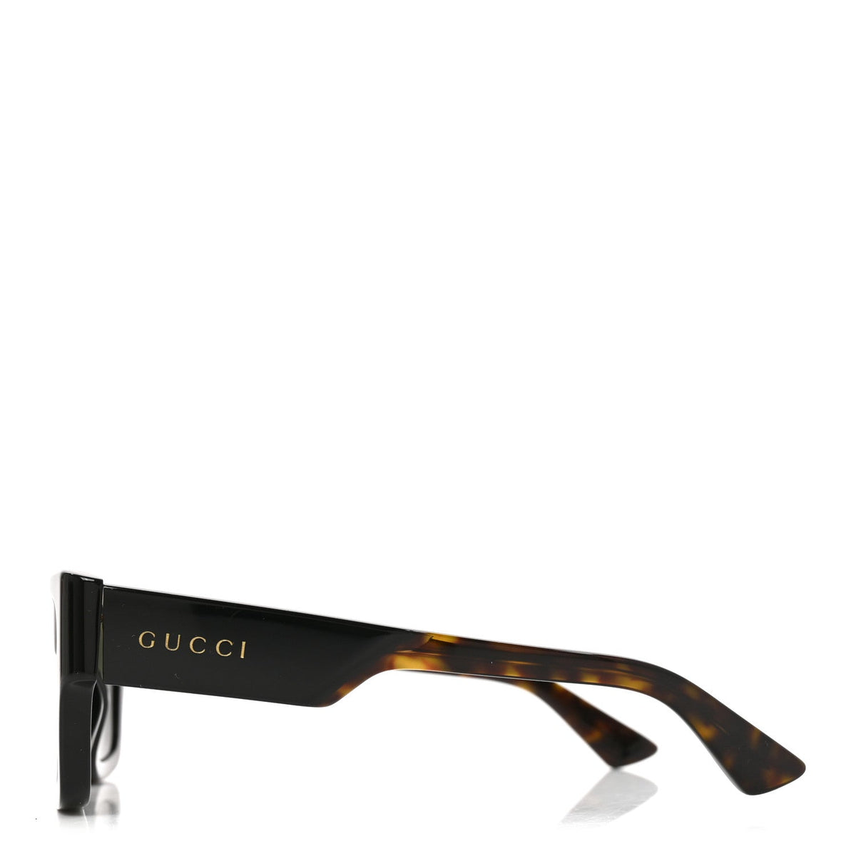 Acetate Square Frame Sunglasses GG1668S Black Tortoise