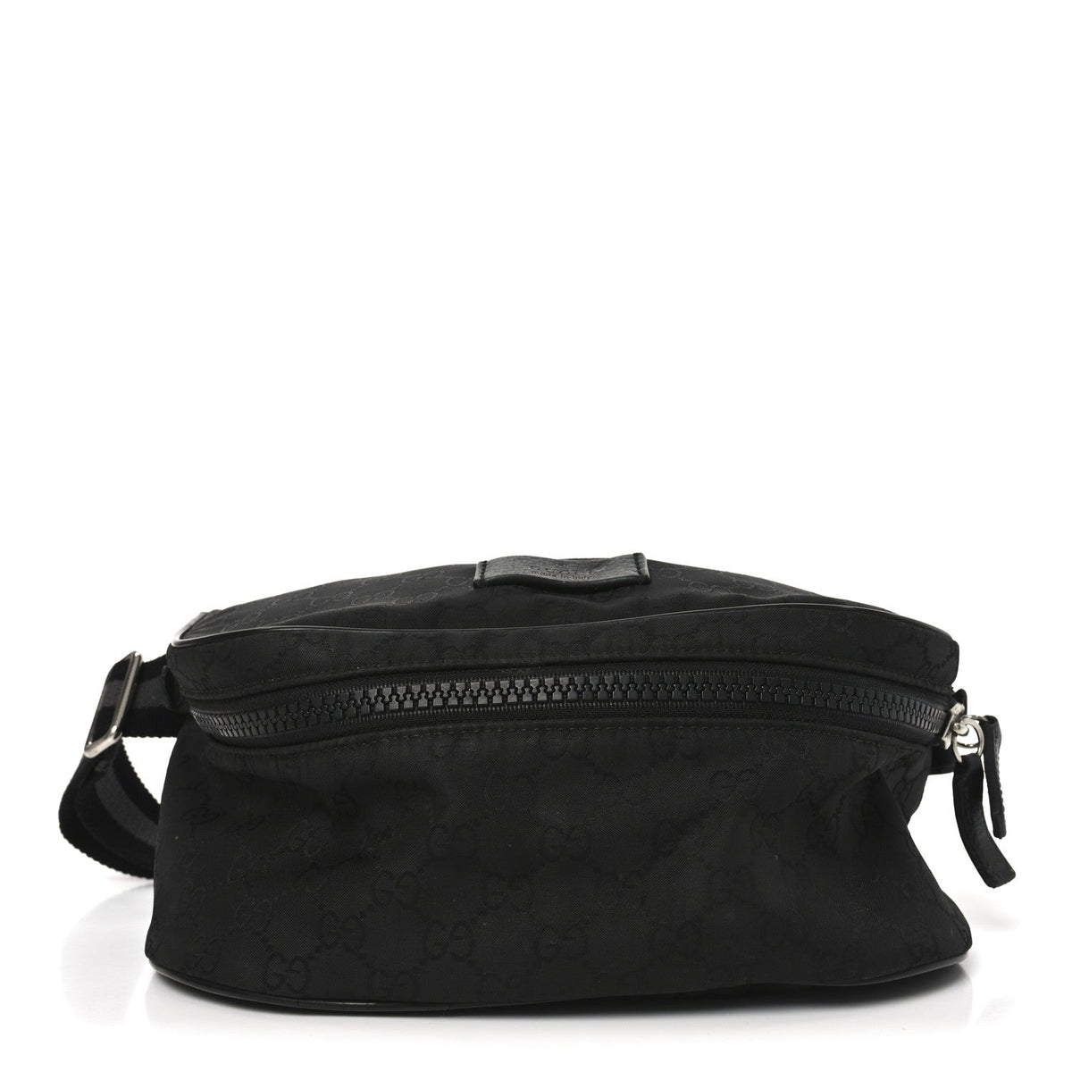 Nylon Monogram Fanny Pack Belt Bag Black