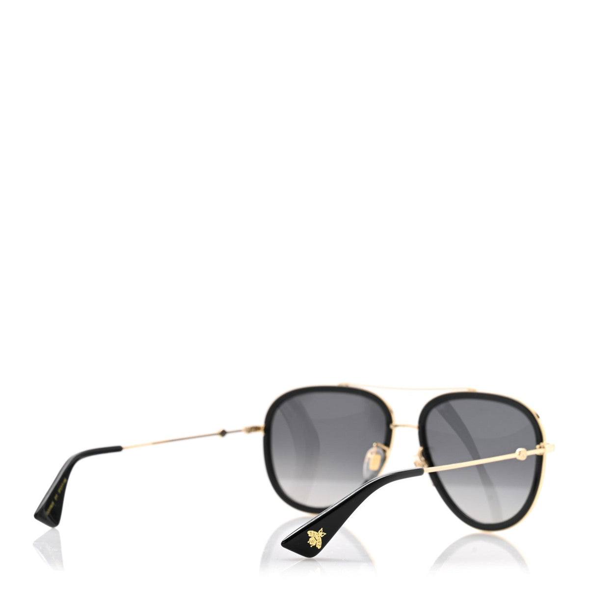 Aviator Sunglasses GG0062S Black Gold