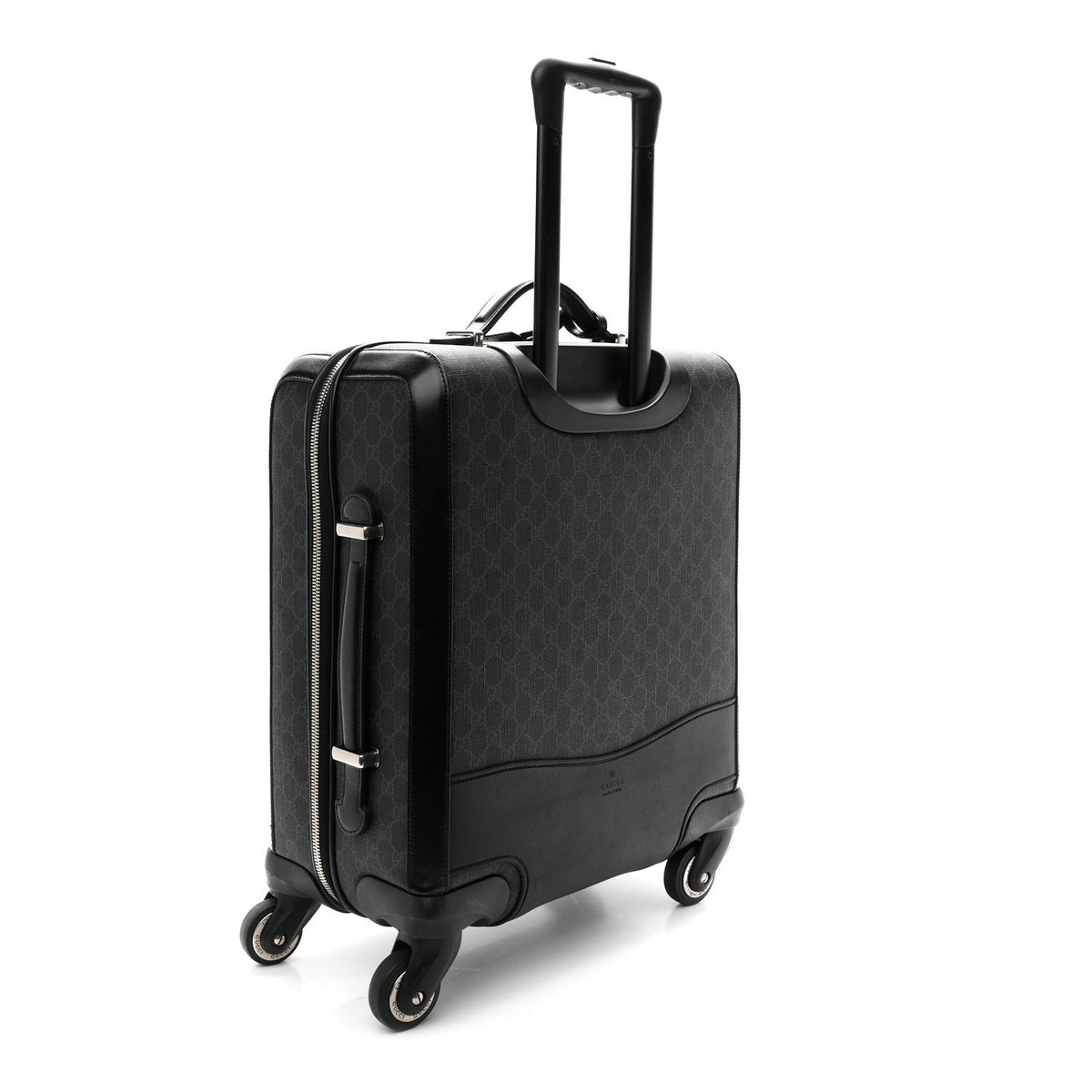 GG Supreme Monogram Calfskin Carry On Trolley Black