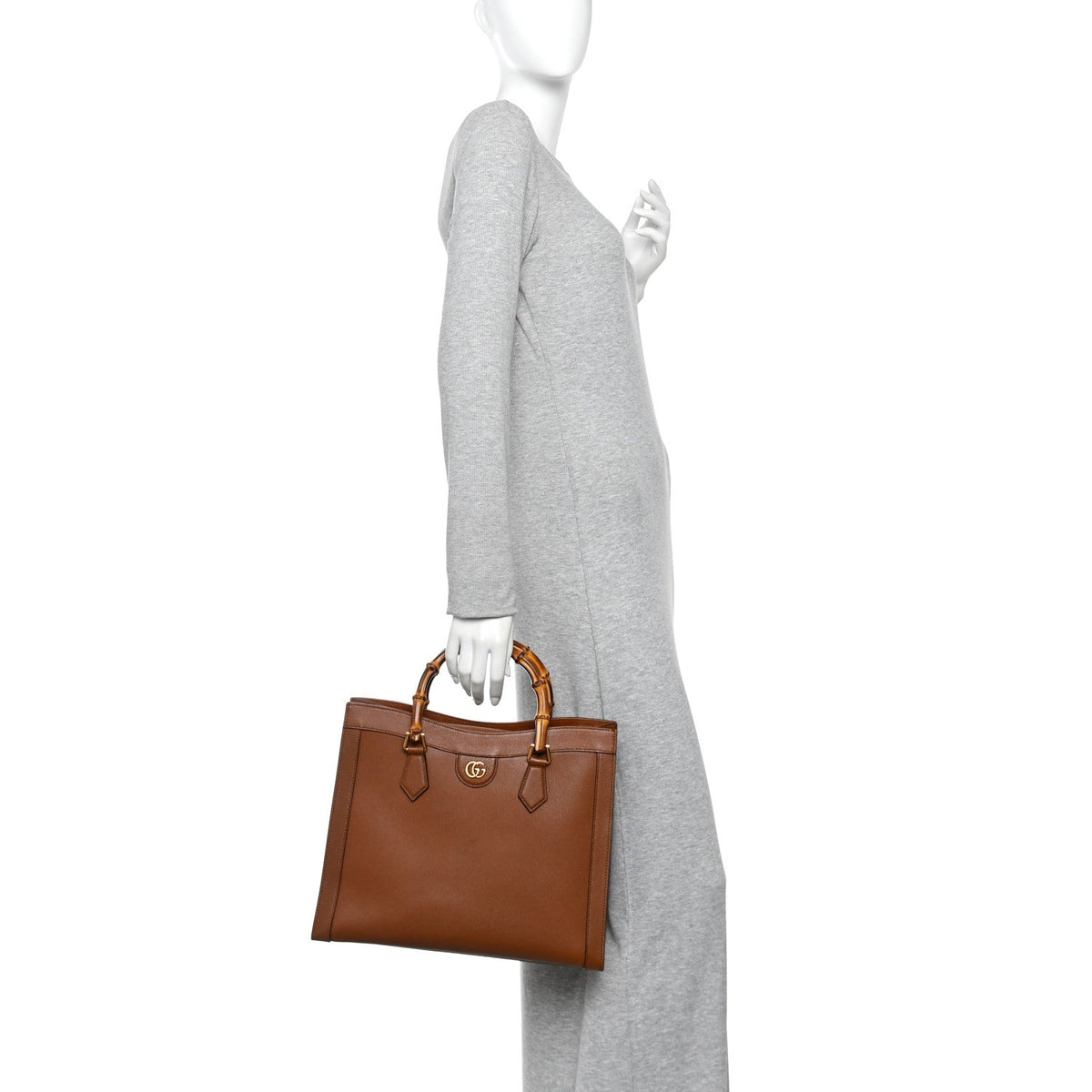 Wonka Grain Calfskin Medium Diana Tote Bag Cuir