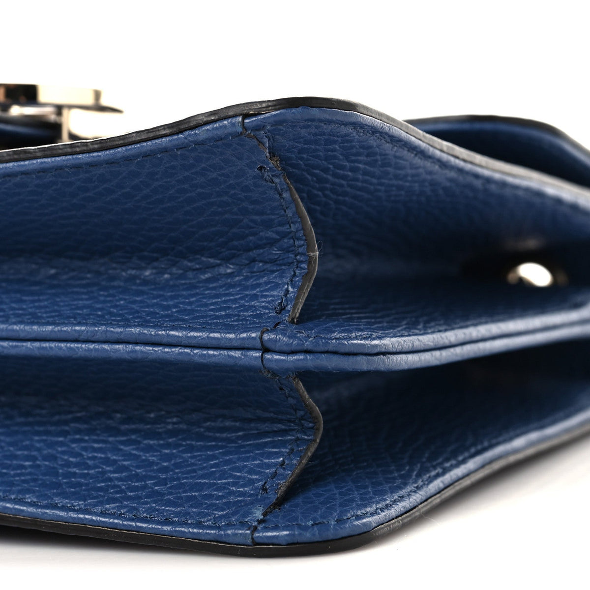 Dollar Calfskin Small Interlocking G Shoulder Bag Caspian