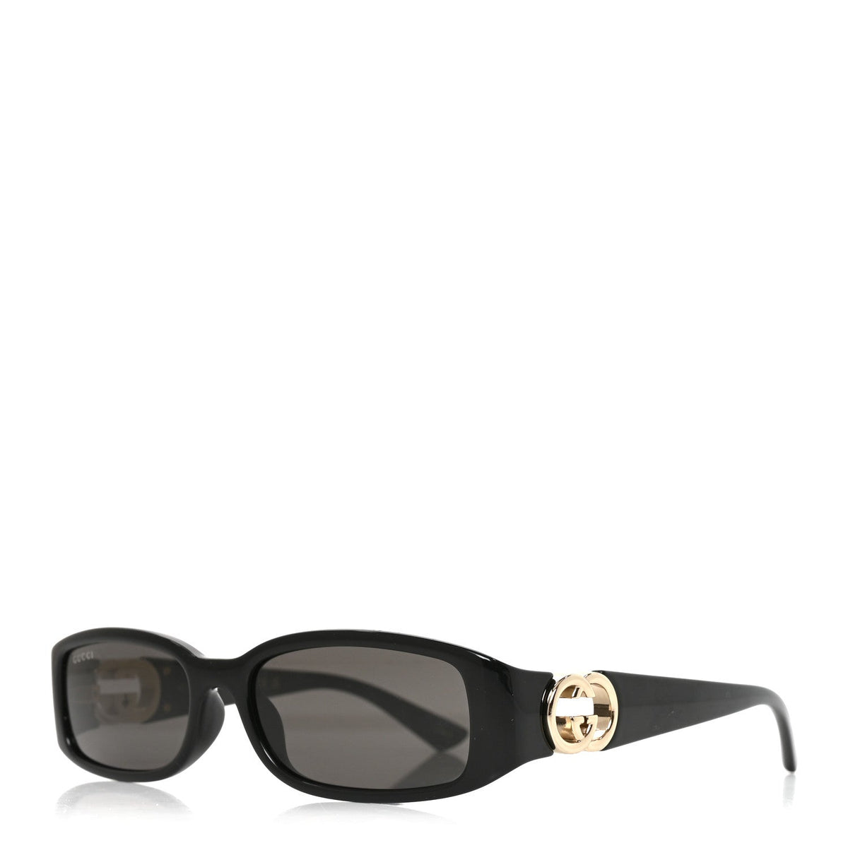 Acetate Rectangular Frame Sunglasses GG1661S Black